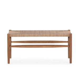 Banco 100x45x47 Madera de Teca/Jacinto de Agua Sintetico -- Natural