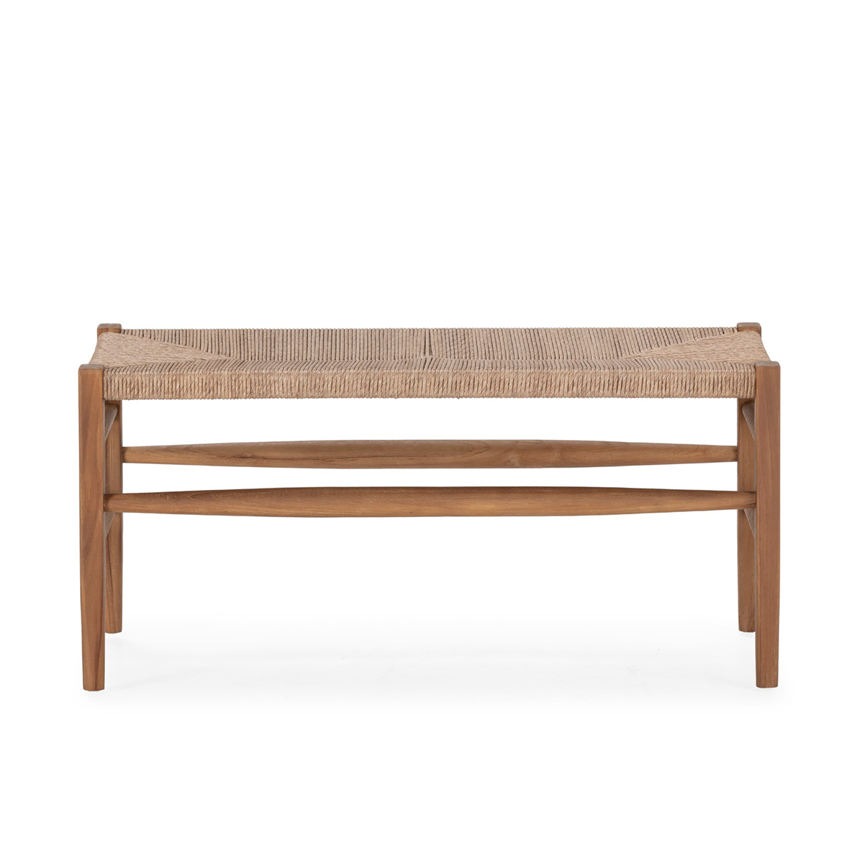 Banco 100x45x47 Madera de Teca/Jacinto de Agua Sintetico -- Natural