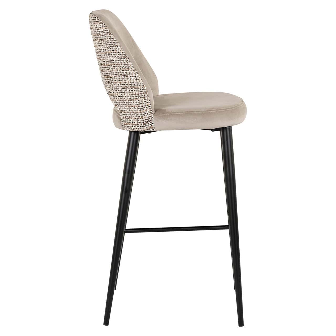 Bar stool Tabitha trendy nature / quartz khaki fire retardan (Be Trendy 01 Nature)