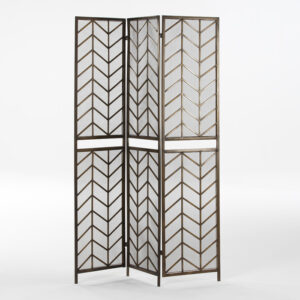 Biombo 129x1x178 Metal Dorado