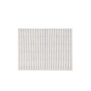 Cabecero 111x3x90 Metal/Mimbre Blanco