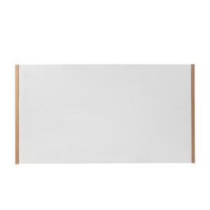 Cabecero 160x3x90 Madera Blanco/Metal Dorado