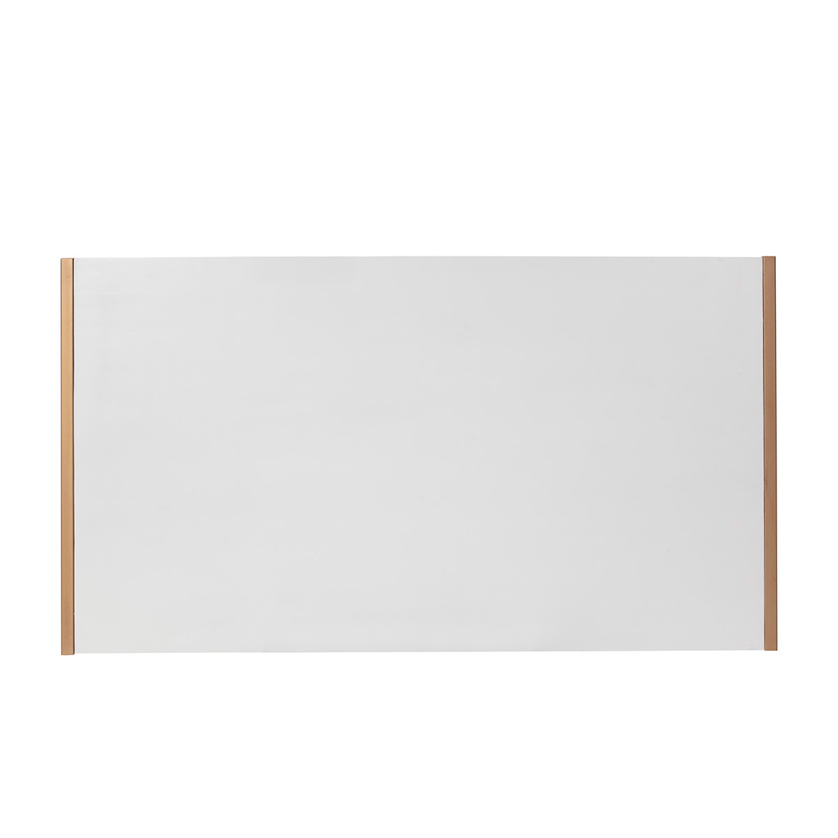 Cabecero 160x3x90 Madera Blanco/Metal Dorado