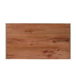 Cabecero 160x3x90 Madera Natural/Metal Dorado