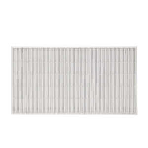 Cabecero 160x3x90 Metal/Mimbre Blanco