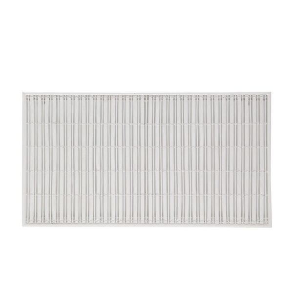 Cabecero 160x3x90 Metal/Mimbre Blanco