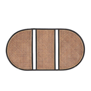 Cabecero 160x3x90 Mimbre Natural/Negro