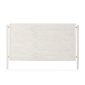 Cabecero 160x6x110 Madera Blanco/Metal Dorado