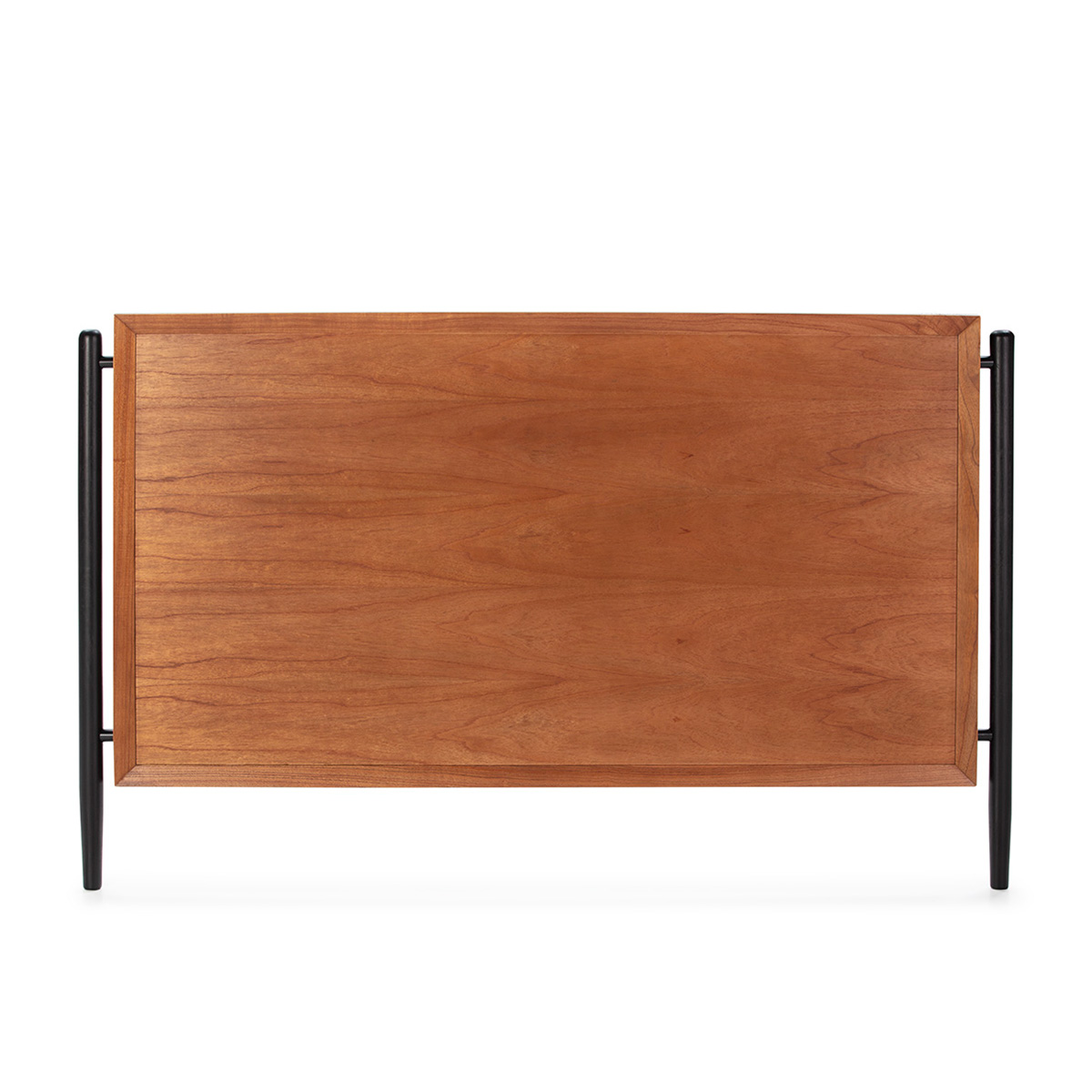 Cabecero 160x6x110 Madera Marrón/Negro/Metal Negro