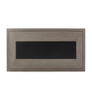Cabecero 160x8x90 Madera Gris/Metal Negro