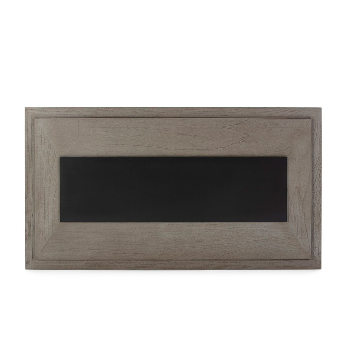 Cabecero 160x8x90 Madera Gris/Metal Negro