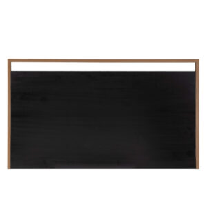 Cabecero 190x3x100 Madera Negro/Metal Dorado