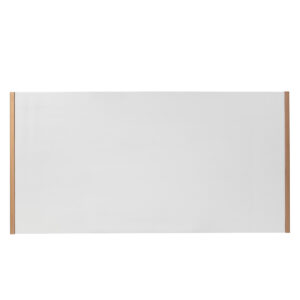 Cabecero 190x3x90 Madera Blanco/Metal Dorado
