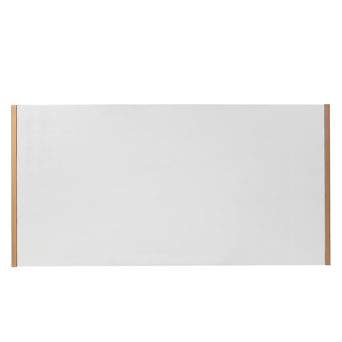 Cabecero 190x3x90 Madera Blanco/Metal Dorado