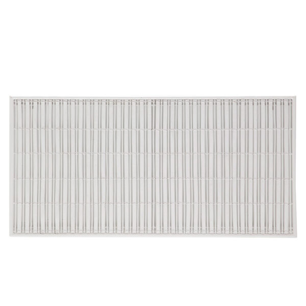 Cabecero 190x3x90 Metal/Mimbre Blanco