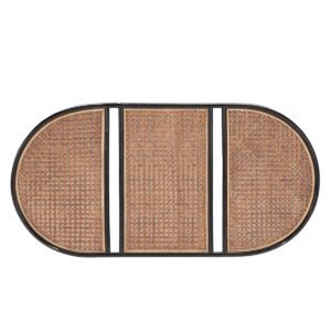 Cabecero 190x3x90 Mimbre Natural/Negro
