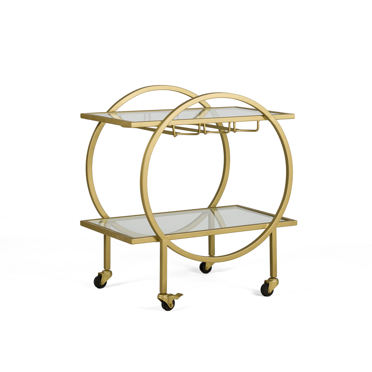 Camarera 71x45x80 Cristal/Metal -- Dorado