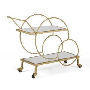 Camarera 81x35x76 Espejo/Metal -- Dorado