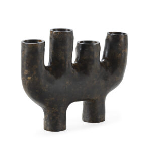 Candelabro 60x12x44 Aluminio -- Bronce Envejecido