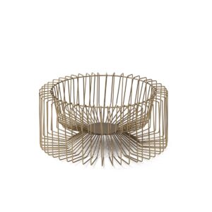 Centro de Mesa 46x46x20 Metal Dorado