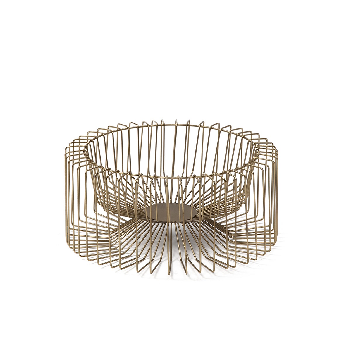 Centro de Mesa 46x46x20 Metal Dorado