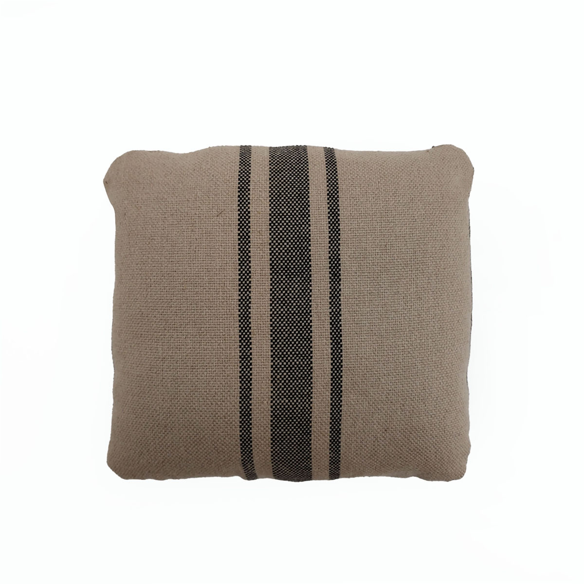 Cojín 40x40 Tela Crema/Negro