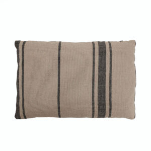 Cojín 60x40 Tela Crema/Negro