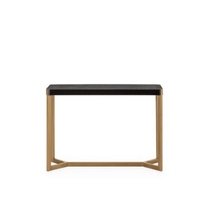 Consola 108x36x76 Metal/Madera de Abeto -- Dorado/Negro