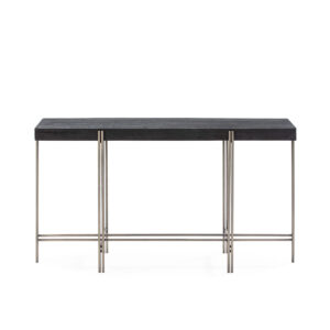 Consola 135x44x75 Madera/Metal Negro/Niquel