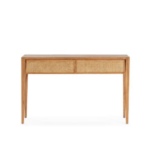 Consola 140x45x87 Madera de Cedro/Ratán -- Natural