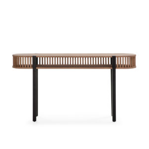 Consola 150x33x80 Madera/Metal Arena/Negro