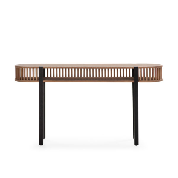 Consola 150x33x80 Madera/Metal Arena/Negro