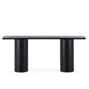 Consola 180x45x76 Madera de Roble -- Negro