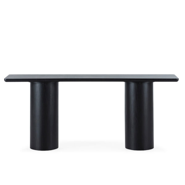Consola 180x45x76 Madera de Roble -- Negro