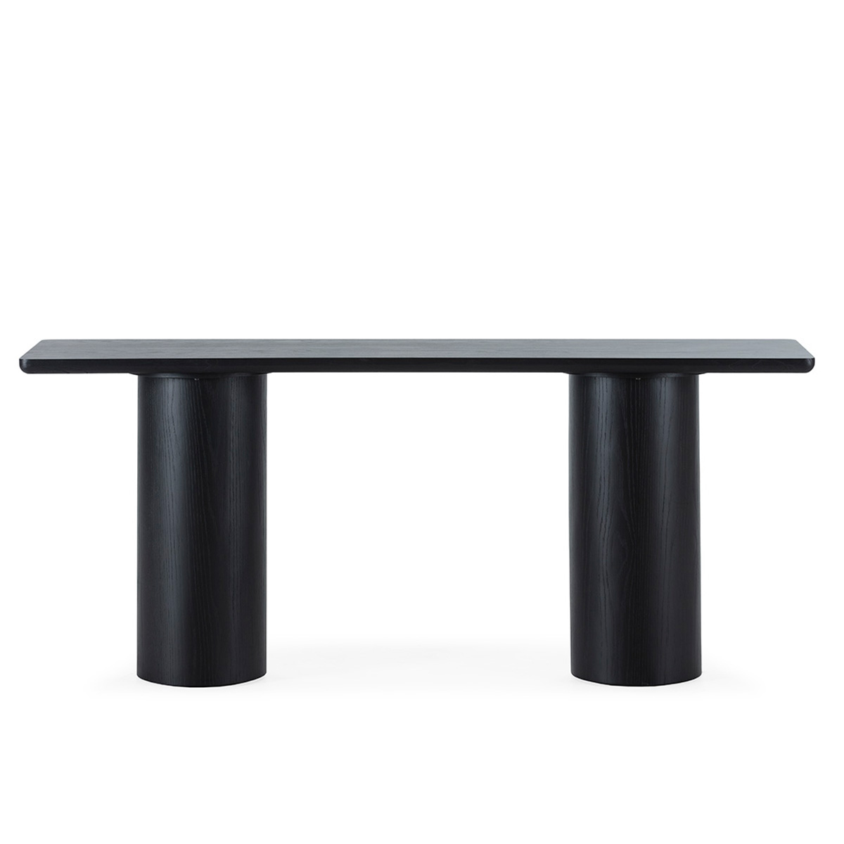 Consola 180x45x76 Madera de Roble -- Negro