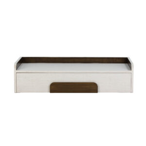 Consola 95x30x23 Madera de Cedro/Metal Blanco/Dorado