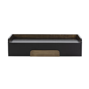 Consola 95x30x23 Madera de Cedro/Metal Negro/Dorado