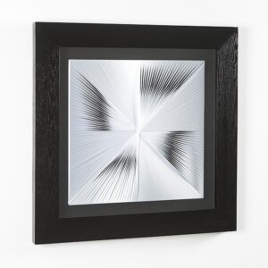 Cuadro 90x5x90 Madera Negro