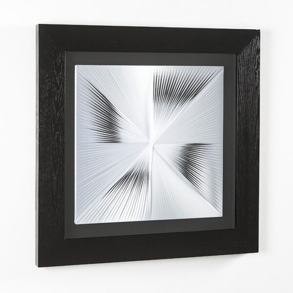Cuadro 90x5x90 Madera Negro