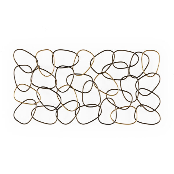 Escultura 102x4x52 Metal -- Dorado/Cobre