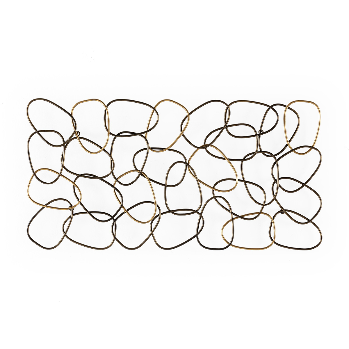Escultura 102x4x52 Metal -- Dorado/Cobre
