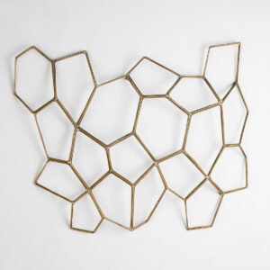 Escultura 107x6x77 Metal Dorado