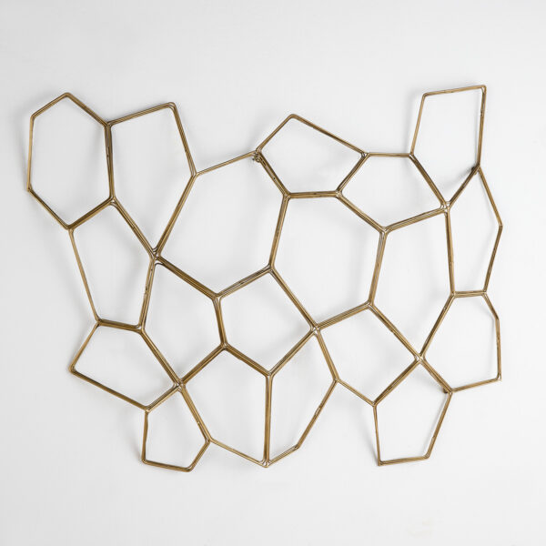 Escultura 107x6x77 Metal Dorado