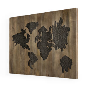 Escultura 107x81x4 Madera -- Natural/Negro