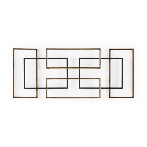 Escultura 112x3x46 Metal -- Dorado/Negro/Cobre