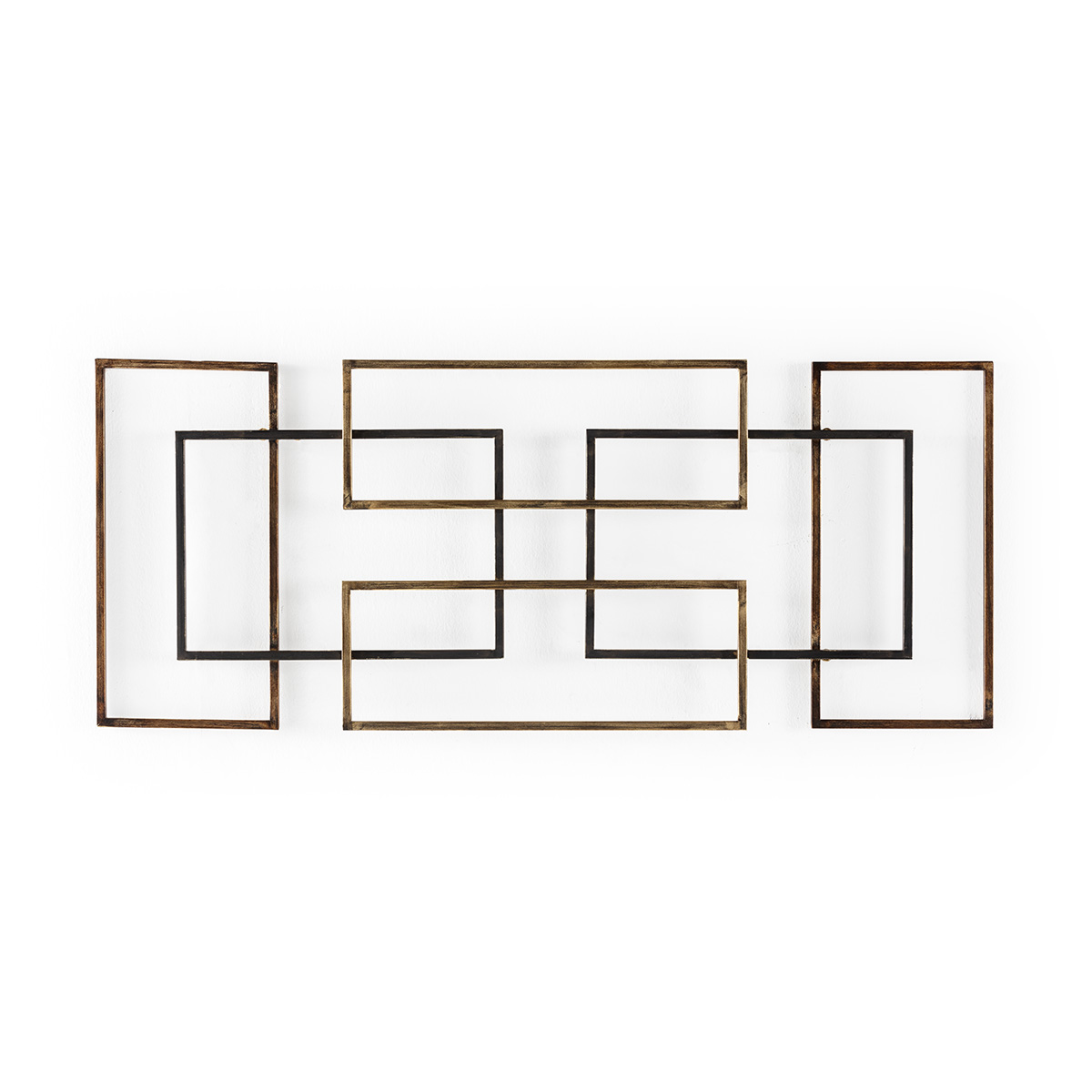 Escultura 112x3x46 Metal -- Dorado/Negro/Cobre