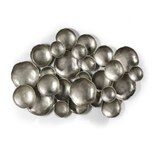 Escultura 114x9x89 Metal Plateado