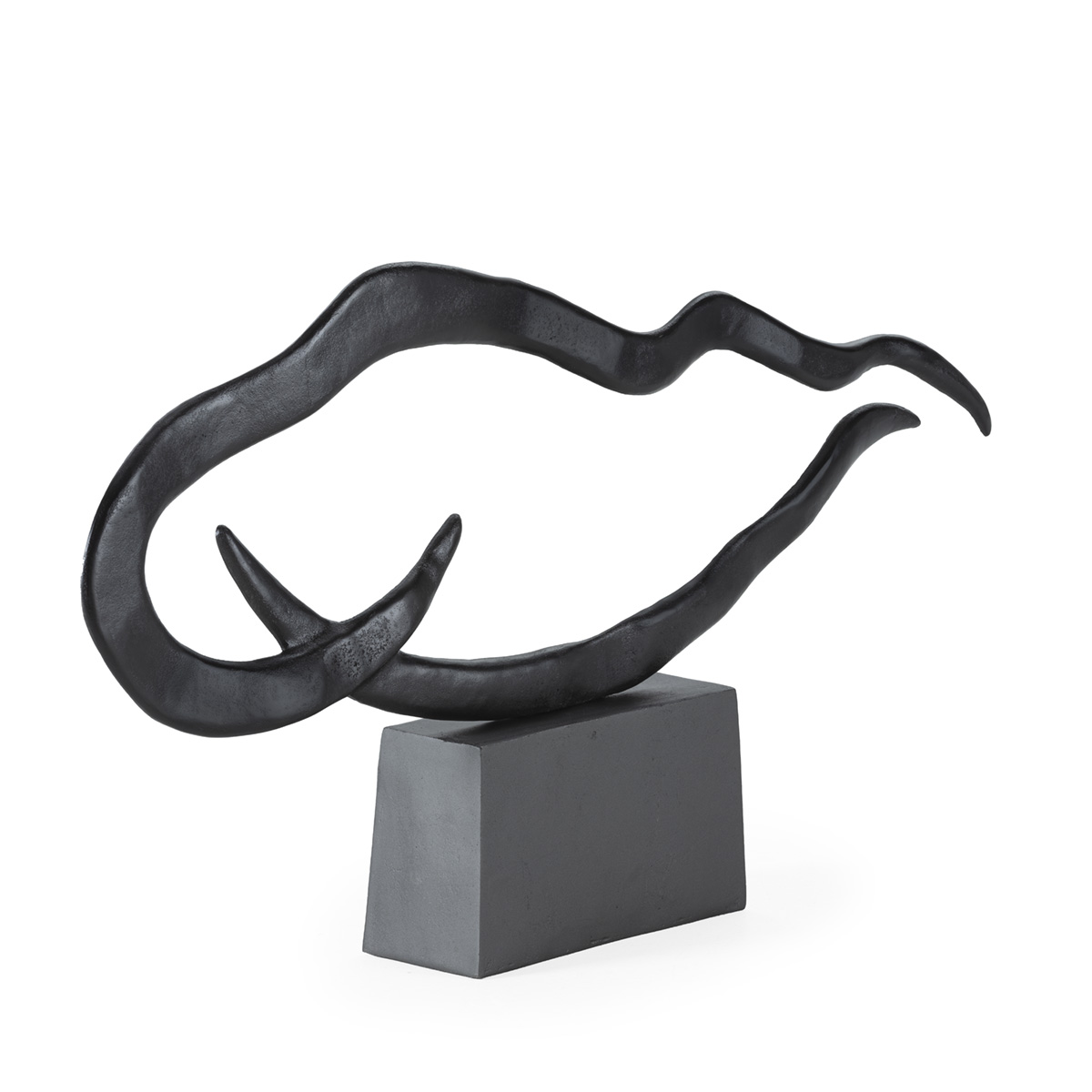 Escultura 118x13x65 Aluminio -- Bronce Negruzco/Plomo Envejecido