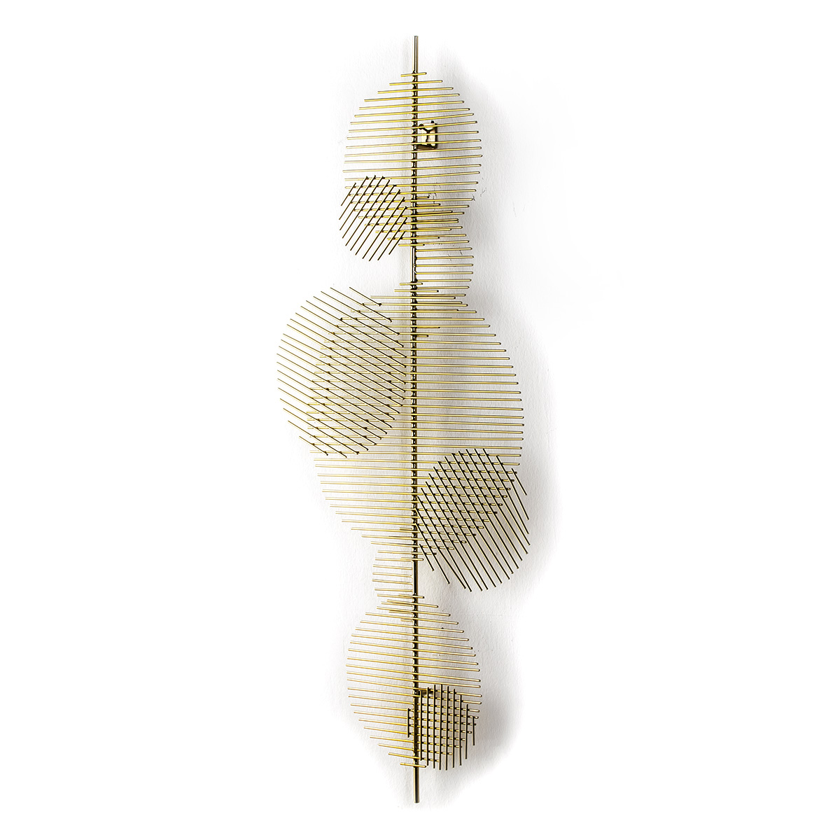 Escultura 46x5x114 Metal Dorado