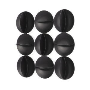 Escultura 71x10x71 Metal Negro